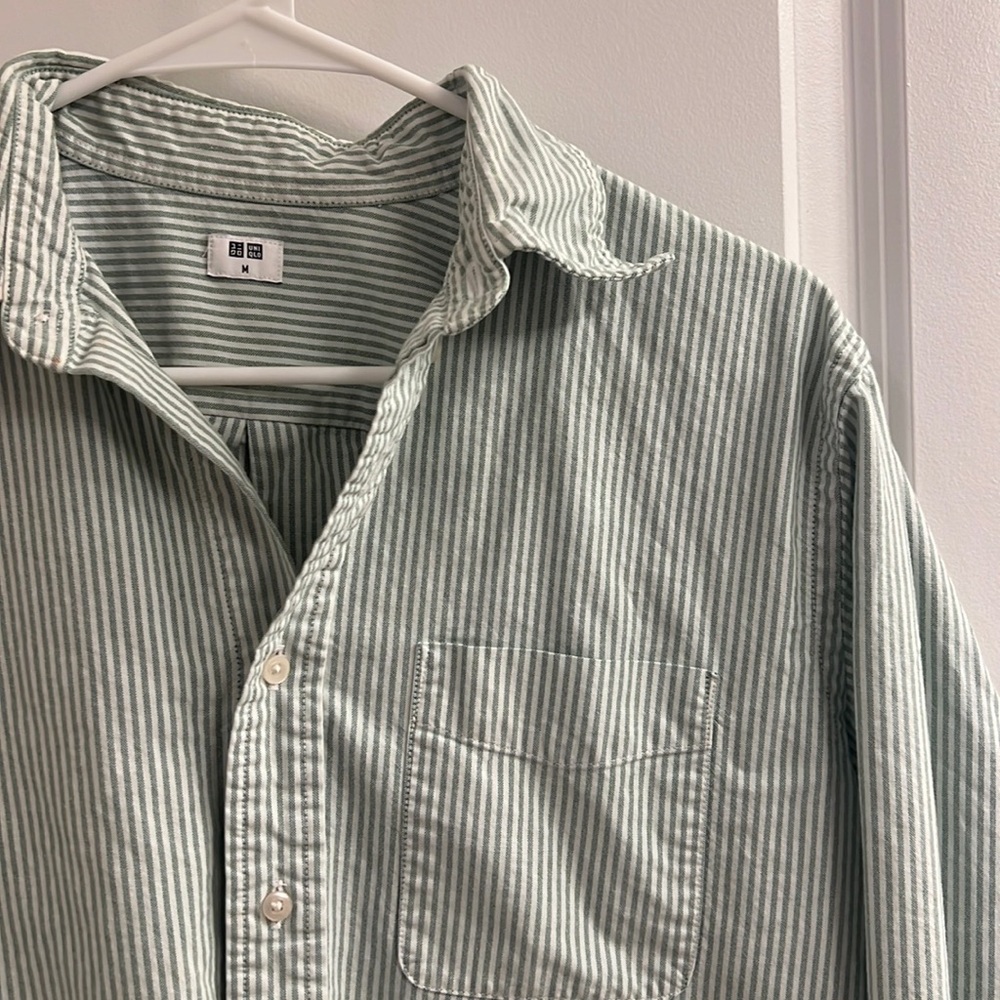 Uniqlo Striped Button Down